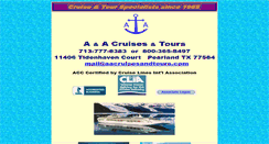 Desktop Screenshot of aacruisesandtours.com