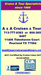 Mobile Screenshot of aacruisesandtours.com